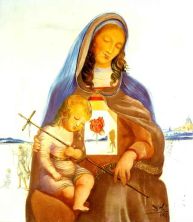 Haga click para ver la imagen ampliada 1963_13_madonna with a mystical rose 1963.jpg